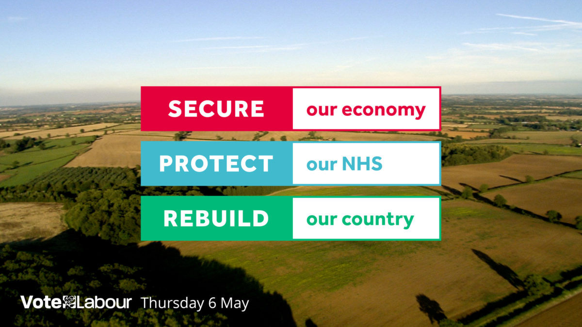 Vote Labour on May 6th. To secure our economy, protect our NHS and rebuild our country